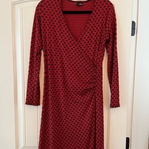 Lisa Bayne size S faux wrap dress